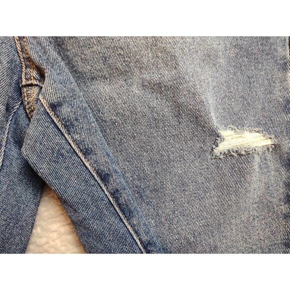 Style and Co Bermuda Shorts Womens Size 4 Blue Stretch Denim Distressed - Picture 10 of 16